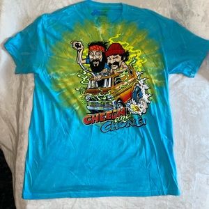 Fashion Nova Cheech & Chong Tie Dye Short Sleeve Tee